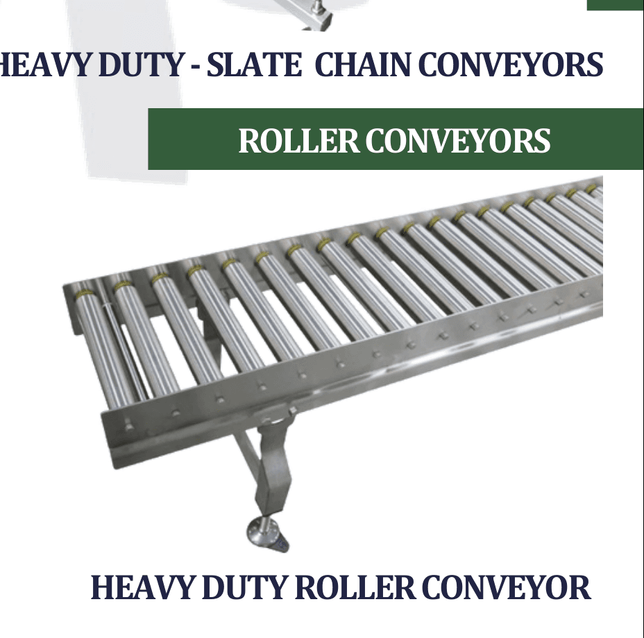 Heavy Duty Roller Conveyor by Spectra Pack Machines