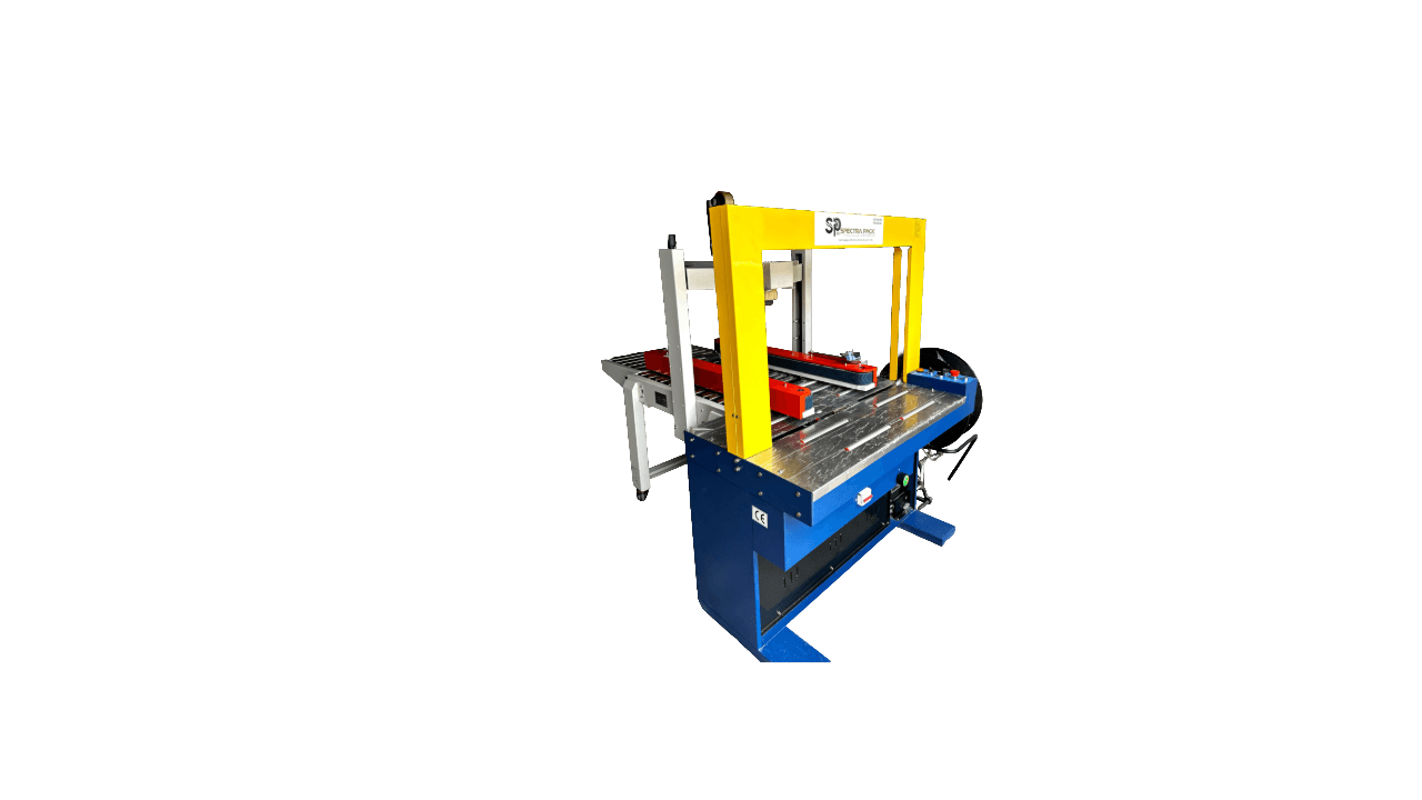 Automatic carton taping and box strapping equipment