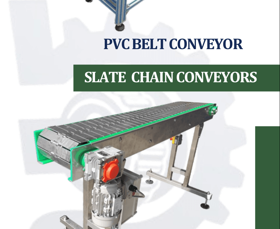 Heavy Duty Slate Chain Conveyor by Spectra Pack Machines