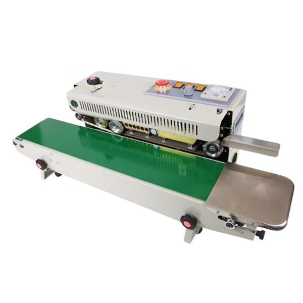 Mini horizontal band sealer by Spectra Pack Machines